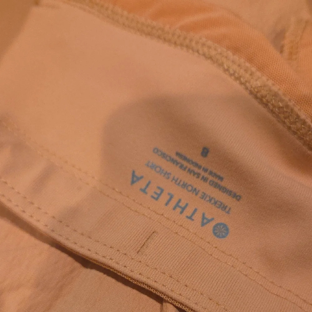 Athleta High Waist Orange Women's Shorts - Picture 6 of 6
